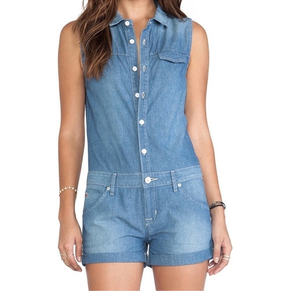 Hudson Jeans Harmony Romper In Borderline - Picture 1 of 12